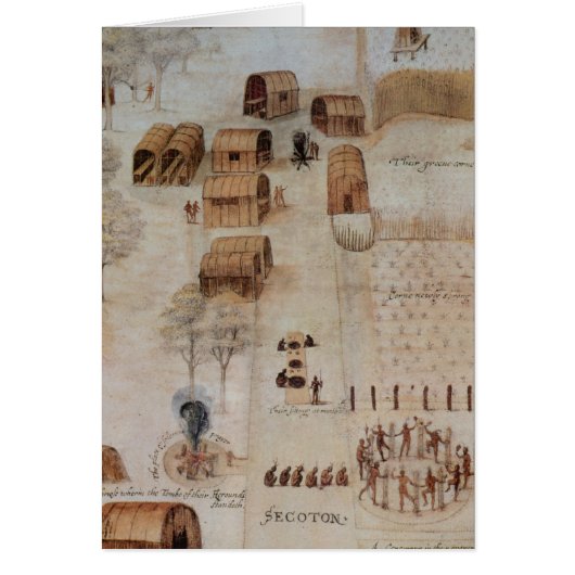 Indian Village of Secoton Cards (Front)
