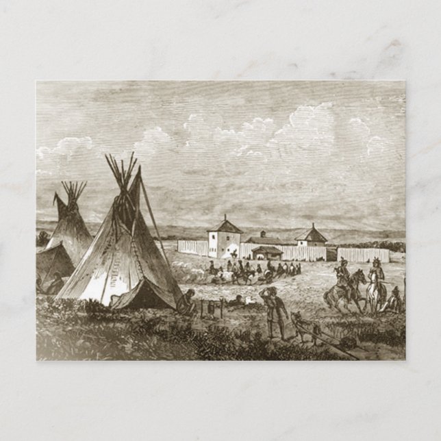 Indian Village Postcard (Front)