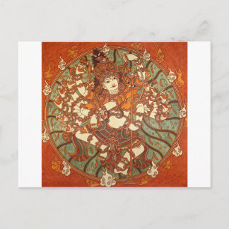 INDIAN VINTAGE MYTHOLOGY MURAL POSTCARD