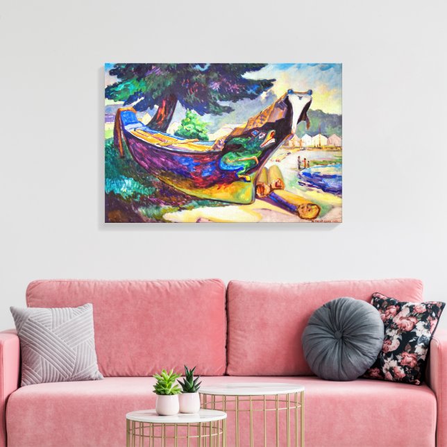 Indian War Canoe | Emily Carr | Canvas Print (Insitu(LivingRoom))