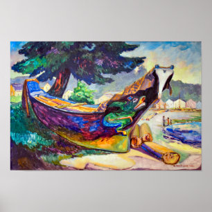 Indian War Canoe   Emily Carr   Poster