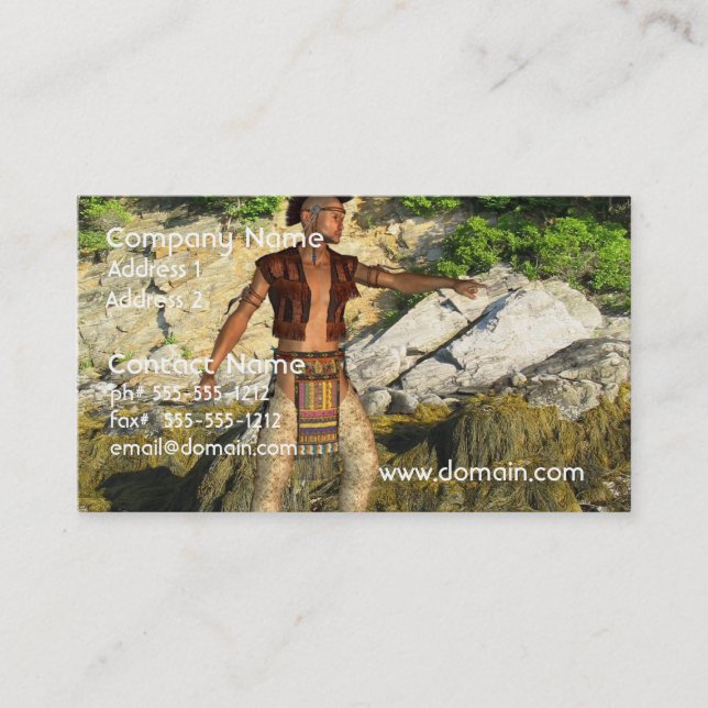 Indian Warrior Business Card (Front)