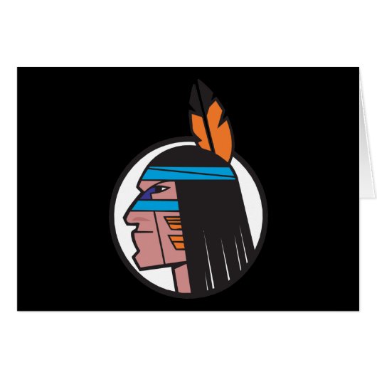 Indian Warrior Head Cards (Front Horizontal)