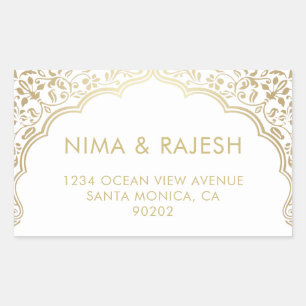 Indian Wedding Address Labels, Wedding Stickers