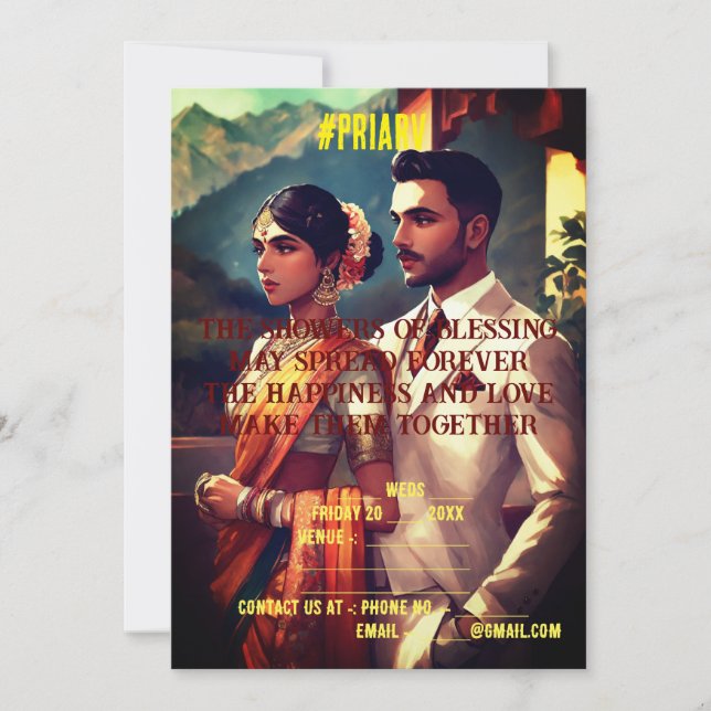 Indian Wedding card (Front)