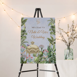 Indian wedding decor & Hindu Welcome signs