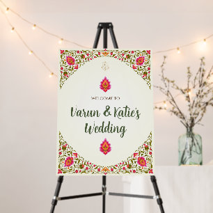 Indian Wedding decor & Indian Welcome Wedding sign
