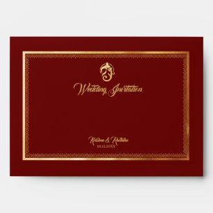Indian Wedding Ethnic Luxury  Envelope