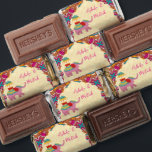 Indian wedding favors cute elephants pink mandala<br><div class="desc">Indian weedding favors Playful Indian wedding elephants pink personalized mini chocolates,  pink cerise rangoli pattern background,  cute wedding elephants sweet wedding favors.</div>