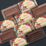 Indian wedding favors cute elephants pink mandala<br><div class="desc">Indian weedding favors Playful Indian wedding elephants pink personalized mini chocolates,  pink cerise rangoli pattern background,  cute wedding elephants sweet wedding favors.</div>