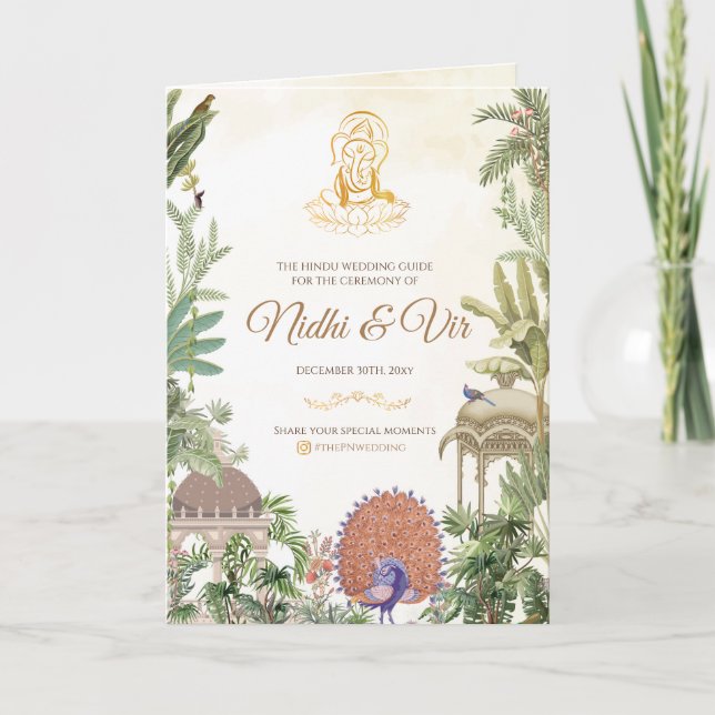 Indian wedding guide & Hindu Ceremony Program (Front)