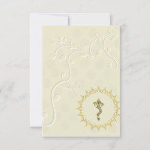 Indian wedding hindu Ganesha invitation