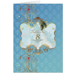 Indian Wedding II - Table Number Card