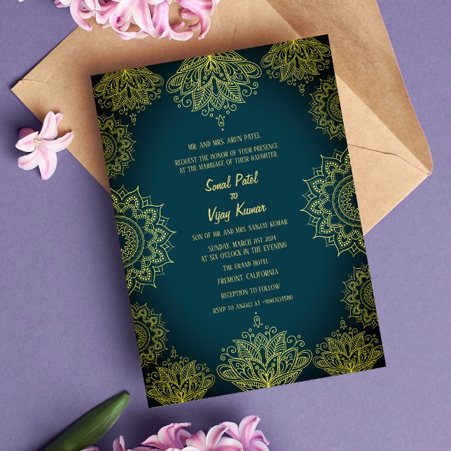 Indian Wedding Intricate Design Invitation (Creator Uploaded)