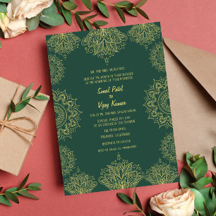Indian Wedding Intricate Design Invitation
