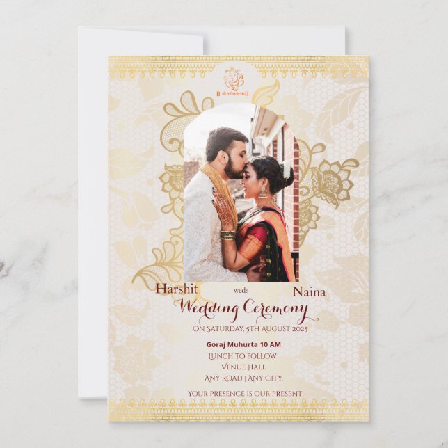 Indian Wedding invitation (Front)