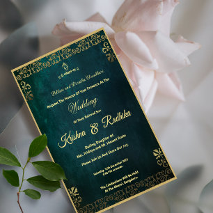 Indian wedding invitation