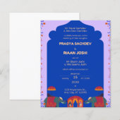 Indian Wedding Invitation Card (Front/Back)