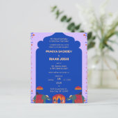 Indian Wedding Invitation Card (Standing Front)