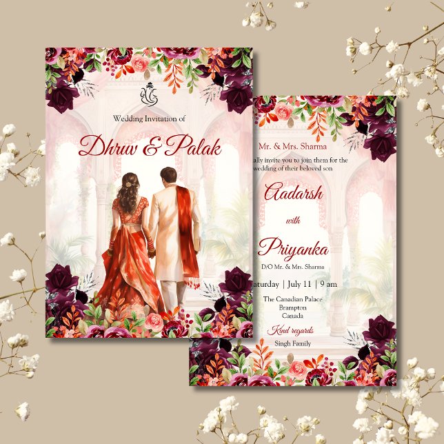 Indian wedding invitation Hindu wedding invitation (Creator Uploaded)