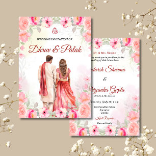 Indian wedding invitation Hindu wedding invitation