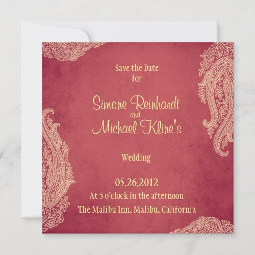 Wedding Invitation, Indian Mehndi