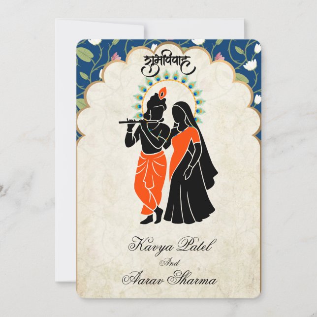 Indian Wedding Invitations for USA (Front)