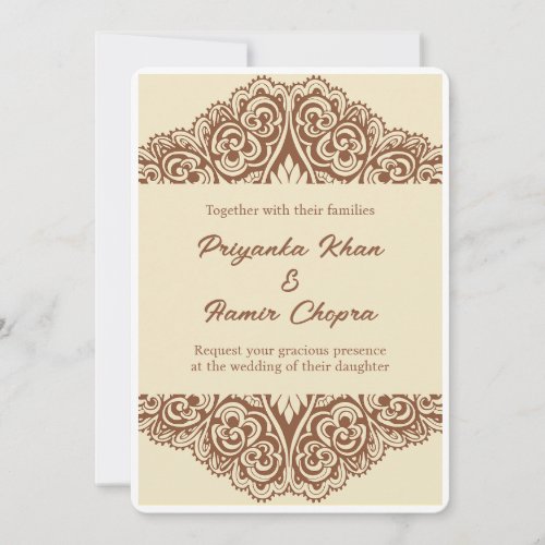 Indian wedding invitations henna