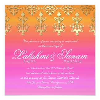 Indian Wedding Invitations Announcements Zazzle Indian Traditional Wedding Invitation