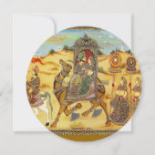 Indian wedding procession on camels (Front)