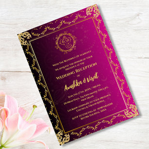 Indian Wedding Reception Invitation