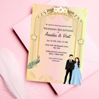 Indian Wedding Reception Invitation