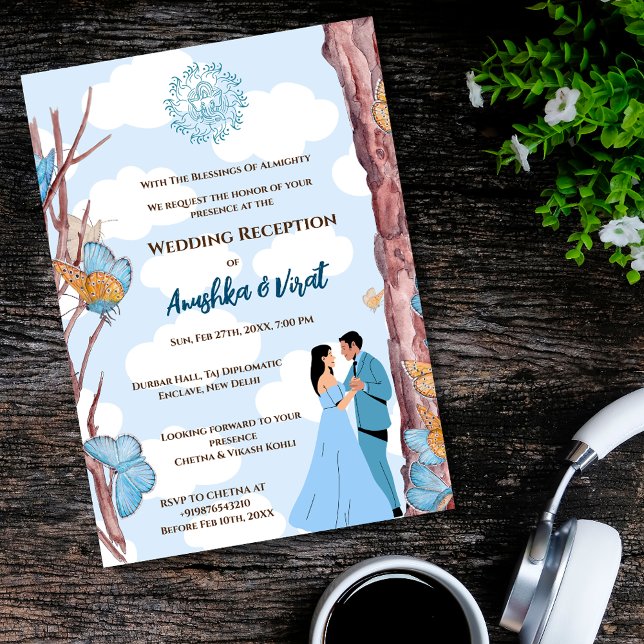 Indian Wedding Reception Invitation (Creator Uploaded)
