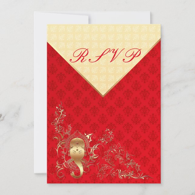 Indian Wedding - Reply Card (Front)
