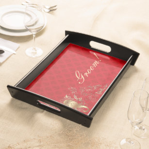 Indian Wedding Serving Trays Food Zazzle Indian Wedding Serving Tray Groom