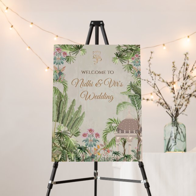 Indian Wedding signs as Hindu Welcome signs (In Situ (Stand))