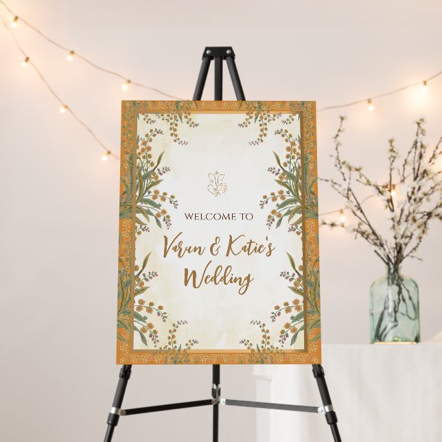 Indian Wedding signs & Hindu wedding decor (In Situ (Stand))