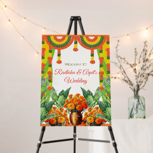 Indian Wedding signs Hindu Wedding Welcome sign