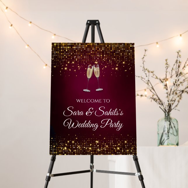 Indian wedding signs & Indian welcome signs (In Situ (Stand))
