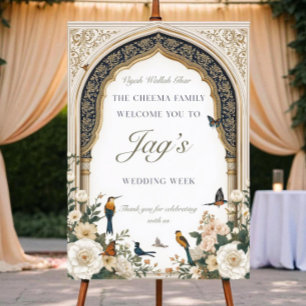 Indian Wedding Week Welcome Sign Printable Punja