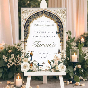 Indian Wedding Week Welcome Sign Printable Punja