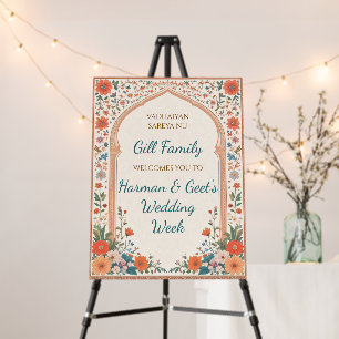 Indian Wedding Week Welcome signs, Punjabi Wedding Foam Board
