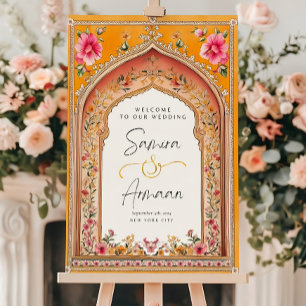 Indian Wedding Welcome Sign, Haldi Sign, Sangeet,  Foam Board