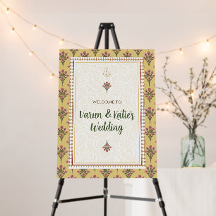 Indian Wedding Welcome sign & Indian Wedding decor