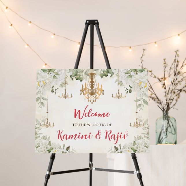 Indian welcome wedding poster as Indian poster (In Situ (Stand))