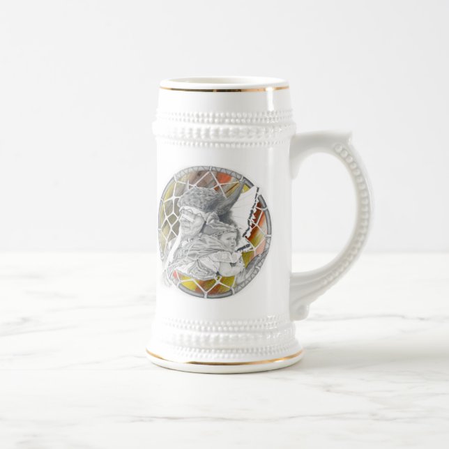 Indian with Baby Beer Stein (Right)