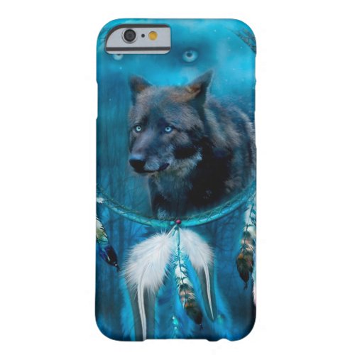 Indian wolf dreamcatcher with ethnic ornaments barely there iPhone 6 case