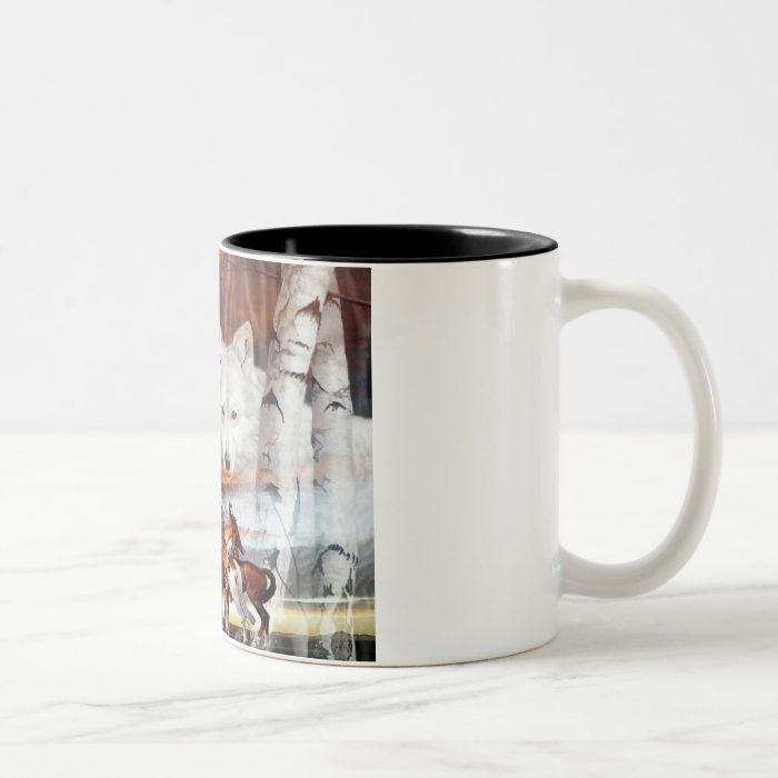 Indian Wolf Ghost Coffee Mug