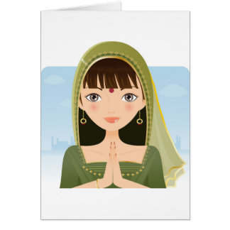 Indian woman cards