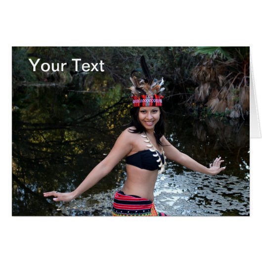 Indian Woman Dancing Cards (Front Horizontal)